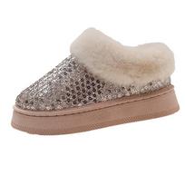 Madingi blizgučiai Sniego Batai Moterims Storas Padas Neslystantys Kailiniai Ankle Boots Moteriški Trumpo Plauko Medvilniniai Batai Dydis 42 36 gray