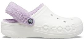 Crocs™ Baya Lined Fuzz Strap Clog White/Lavender - 42,5