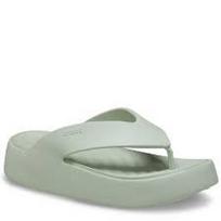 Crocs™ Getaway Platform Flip šlepetės (Žalios) - 38,5