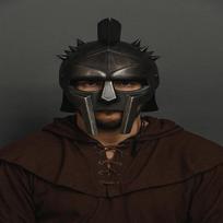 Blackened Maximus Roman Gladiator Helmet  Spaniard Style Armor Replica  Collectible Cosplay Helmet Halloween Gift black