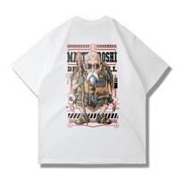 Majin Buu Dragon Ball Z Anime Master Roshi Summer Men T Shirt Pure Cotton Top Fitness TShirt Sports Breathable Short Sleeves 4XL white