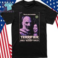 Terrifier featuring Rhea Bloody Ripley Shirt Unisex T-Shirt XL white