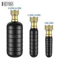 Multi Functional Drain Cleaning Bladders Water Pressure Unclog Main Drain  Bathroom Drains 3Pcs beige