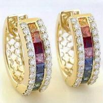 Color dopamine ear buckle women, personalized trend niche accessories, new models beige