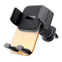 Car Phone Holder Air Vent Mount Clip 360° Rotatable Universal Smartphone Cradle for iPhone Samsung Android GPS Navigation Stand oranžinė
