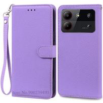 ZTE Blade A54 dėklas Odinė piniginė Atverčiamas dėklas ZTE Blade A54 dangtelis Coque Fundas ZTE Blade A54 telefono dėklas Bamperis For ZTE Blade A54 black
