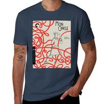 Mon Oncle Jacques Tati Vintage Tshirt Running Gym Short Sleeve Sports Tee M red