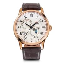 ORIENT SUNMOON Automatic Mechanical Watch Domestic Manufacturer Warranty Classic RN-AK0001S Mens White beige