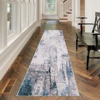 Abstraktaus geometrinio rašto koridoriaus kilimas svetainei ir virtuvei, ilgas kilimas prieškambario grindų kilimėlis namų dekoravimui 60x200cm 24x80inch