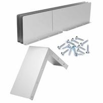 Corner Water Guide Panel for Rain Gutters, Aluminum Roof Drainage Piece with Pre-Drilled Mount Holes for Residential Water Direction 1