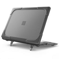 13.8 Inch Laptop Protective Case With Stand Anti-Slip Matte Finish Shockproof Shell Ultrabook Microsoft Laptop7 13.8 2024 pilka