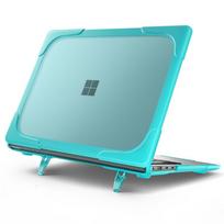 13.8 Inch Laptop Protective Case With Stand Anti-Slip Matte Finish Shockproof Shell Ultrabook Microsoft Laptop7 13.8 2024 dangaus mėlyna spalva