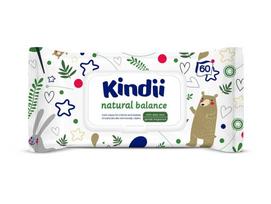 Kindii Natural Balance Wet Wipes for Children 60 Pcs