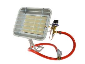 Dujinis šildytuvas propano butano balionui 2.3-4.6kW keraminis degiklis galios reguliavimas reduktorius žarna G80530 GEKO