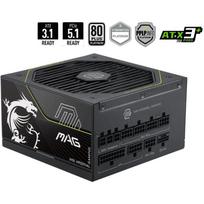 MSI maitinimo blokas MAG A1200PLS PCIE5, 1200W, 100-240V, 50/60Hz, ATX, 80 PLUS Platinum, visiškai modulinis, aktyvus PFC