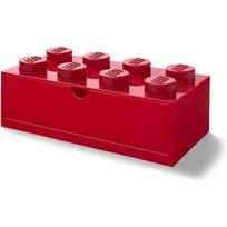 Room Copenhagen LEGO rašomojo stalo stalčius 8 40211730, raudona, polipropilenas, laikymo dėžė, rankenėlės, sukraunama