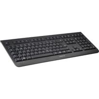 Cherry klaviatūra JK-0800DE-2, USB, 1.80 m, QWERTZ, vokiečių, juoda, Windows, 4 sparčiosios klavišai, tyli, skaičių blokas