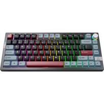 Montech MK PRO 75 DB ISO, žaidimų klaviatūra, 75%, vokiečių išdėstymas, Bluetooth 5.2, 2,4 GHz, USB-C, Gateron G Pro 3.0 Brown