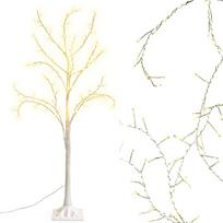 Dekoratyvinis Medis 240 Led 180 Cm Baltas