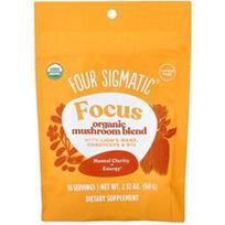 Four Sigmatic, Focus, ekologiškas grybų mišinys, be kofeino, 2.12 oz (60 g)