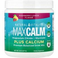 Natural Vitality, MAXCALM®, plius kalcis, aviečių ir citrinų skonio, 8 oz (227 g)