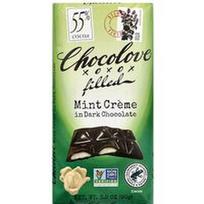 Chocolove, Įdarytas mėtų kremas juodajame šokolade, 55 % kakavos, 90 g