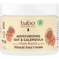 Babo Botanicals, Drėkinamasis stebuklingas veido kremas, avižos ir medetkos, 2 uncijos (57 g)