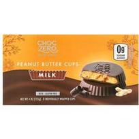 ChocZero, Žemės riešutų sviesto puodeliai, pieno, 8 puodeliai, 4 uncijos (113 g)