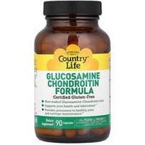 Country Life, Gliukozamino ir chondroitino formulė, 90 kapsulių