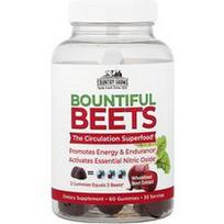 Country Farms, „Bountiful Beets“ guminukai, viso grūdo burokėlių ekstraktas, 60 guminukų