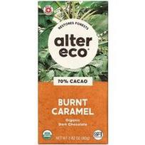 Alter Eco, Ekologiškas juodojo šokolado batonėlis, degintos karamelės skonio, 70 % kakavos, 80 g