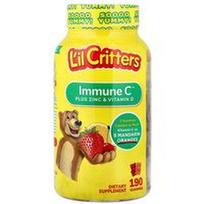 L'il Critters, „Immune C™ Plus“ cinko ir vitamino D guminukai, 190 guminukų