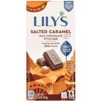 Lily's Sweets, Pieninio šokolado batonėlis su sūdyta karamele, 36 % kakavos, 79 g