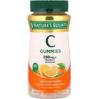 Nature's Bounty, Vitamino C guminukai, apelsinų spalvos, 80 guminukų