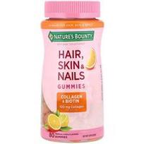 Nature's Bounty, Optimal Solutions®, plaukų, odos ir nagų guminukai, tropinių citrusinių vaisių skonio, 80 guminukų