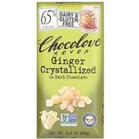 Chocolove, Imbieras kristalizuotas juodajame šokolade, 65 % kakavos, 90 g