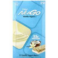 NuGo Nutrition, Baltymų batonėliai, vanilinio jogurto, 15 batonėlių po 50 g (1,76 uncijos)