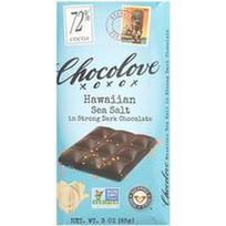 Chocolove, Havajų jūros druska stipriame juodajame šokolade, 72 % kakavos, 85 g