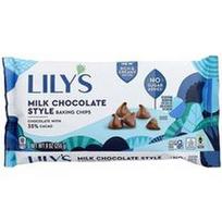 Lily's Sweets, Kepimo traškučiai, pieninio šokolado stiliaus, 35 % kakavos, 255 g
