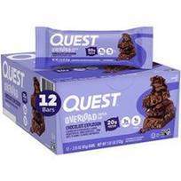 Quest Nutrition, „Overload“ baltymų batonėlis, šokolado sprogimas, 12 batonėlių po 61 g (2,15 uncijos)
