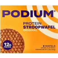 Podium Nutrition, Baltyminis Stroopwafel, originalus, 8 vafliai, 9,28 uncijos (264 g)