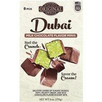Original Natural Sweets, Dubajaus pieninio šokolado mini saldainiai, 8 gabalėliai, 170 g