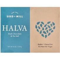 Seed + Mill, Halva, juodasis šokoladas ir jūros druska, 227 g (8 uncijos)
