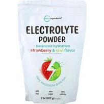 Micro Ingredients, Elektrolitų milteliai, braškių ir kivių skonio, 907 g