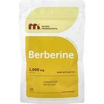 Micro Ingredients, Berberinas, 120 minkštųjų kapsulių (250 mg vienoje kapsulėje)