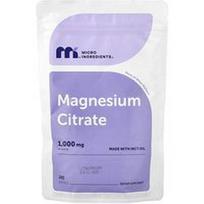 Micro Ingredients, Magnio citratas, 1000 mg, 240 minkštųjų kapsulių