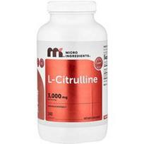Micro Ingredients, Maksimalios koncentracijos L-citrulinas, 240 kapsulių (750 mg vienoje kapsulėje)