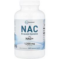 Micro Ingredients, NAC su NAD+, 240 vegetariškų kapsulių