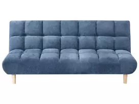 Dvivietė sofa-lova RISOR, šenilinė, mėlyna