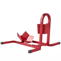 HOMCOM Motociklo stovas 17-21", 430-530 mm priekšējai ratui, reguliuojamas, metalinis, raudonas